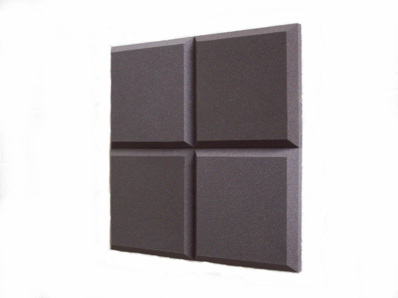 nest of four 2” (50mm) Tegular sound absorbing tiles for studios