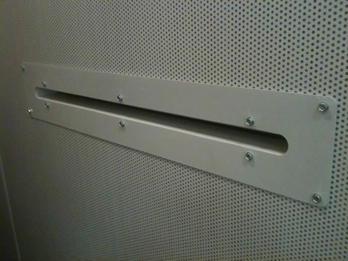 soundproofed booth acoustic air vent