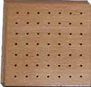 Woodsorption with round holes to absorb noise and available with 3mm and 6mm diameter holes 