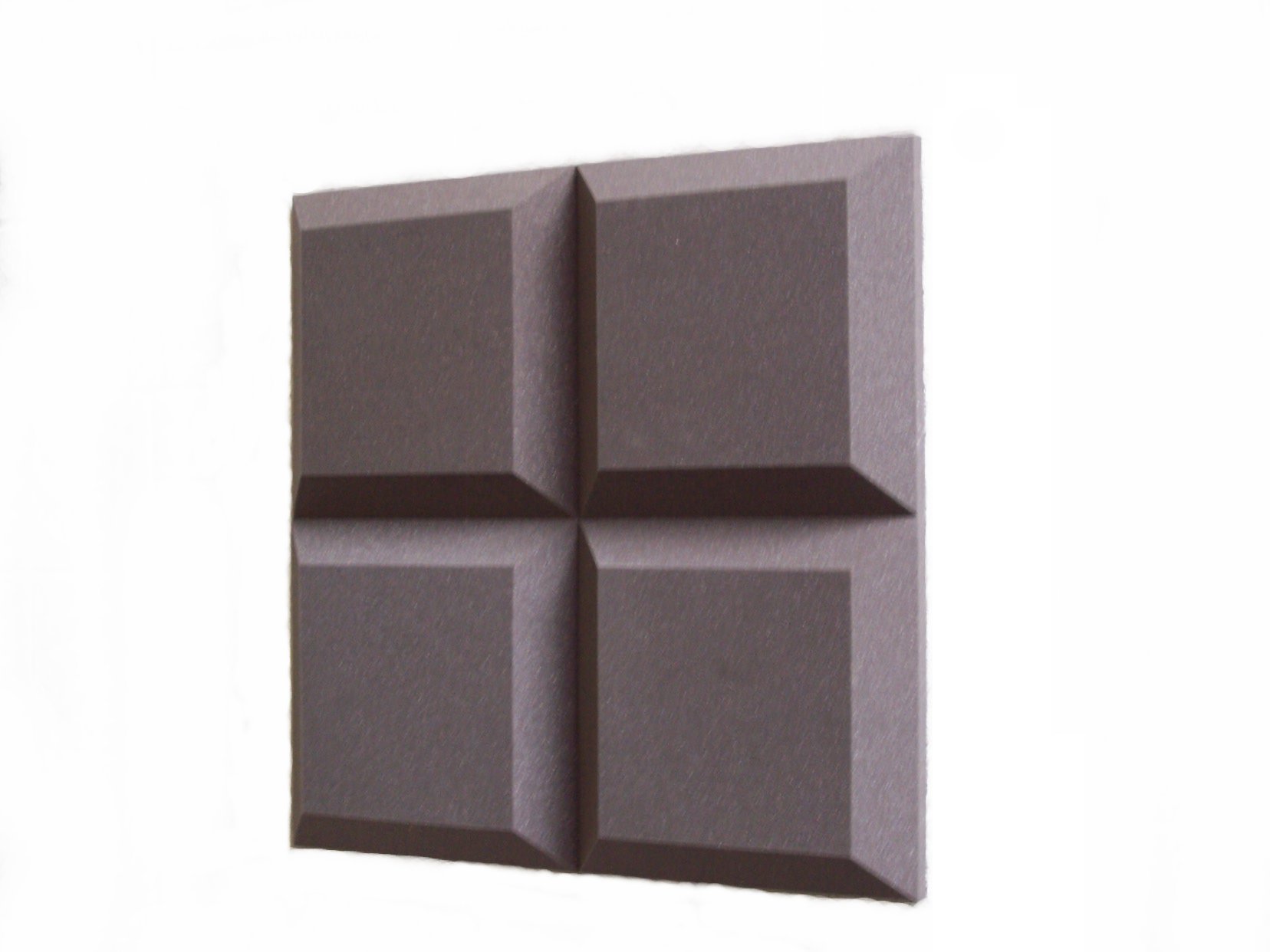 nest of four 2” (50mm) Tegular sound absorbing tiles for studios