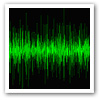 green noise pattern on black background