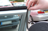 Acoustaseal Tape being applied to a vehicle doorseal