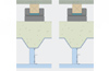 drawing of Acoustic Cradles with batten and floor on concrete beams