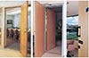 Wooden acoustic doors in offices