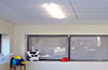 Echosorption Plus sound absorbing ceiling tiles on ceiling of play room