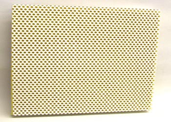 Steelsorption white sound absorbing sample panel