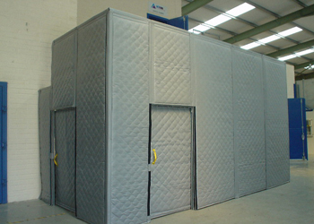 Acoustic Curtain is like an Acoustic blanket and can be used to cover noisy areas