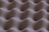 Egg Box profiled acoustic tile close-up