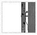 cross section of Resilient bar short circuited with screw