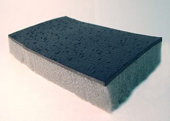 SAPT220 acoustic foam with a sound barrier rubber layer