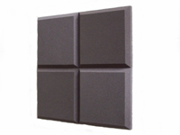 nest of four 2” (50mm) Tegular sound absorbing tiles for studios