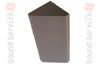 grey, upright triangular acoustic corner trap