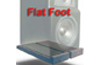pair of flat foot anti-vibration speaker isolators beneath music speaker