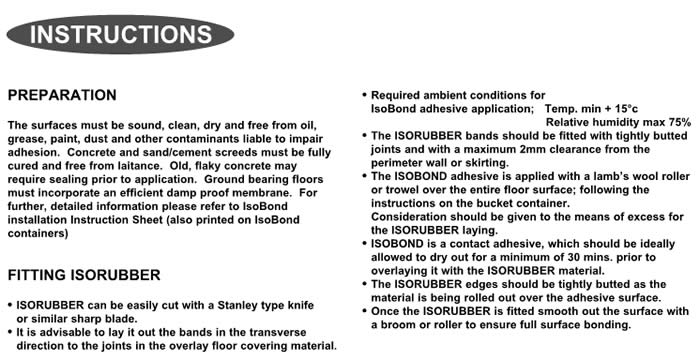 Instructions for E-FC-9 & 10 Robust Detail solutions to reduce impact noise through concrete floors.