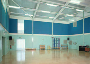 Wallsoprtion fabric covered to reduce echo in rooms